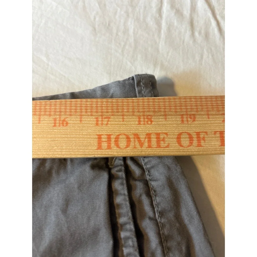 J.Crew Staton Chino Shorts Mens 38 Grey Flat‎ Front Cotton Blend Twill Casual